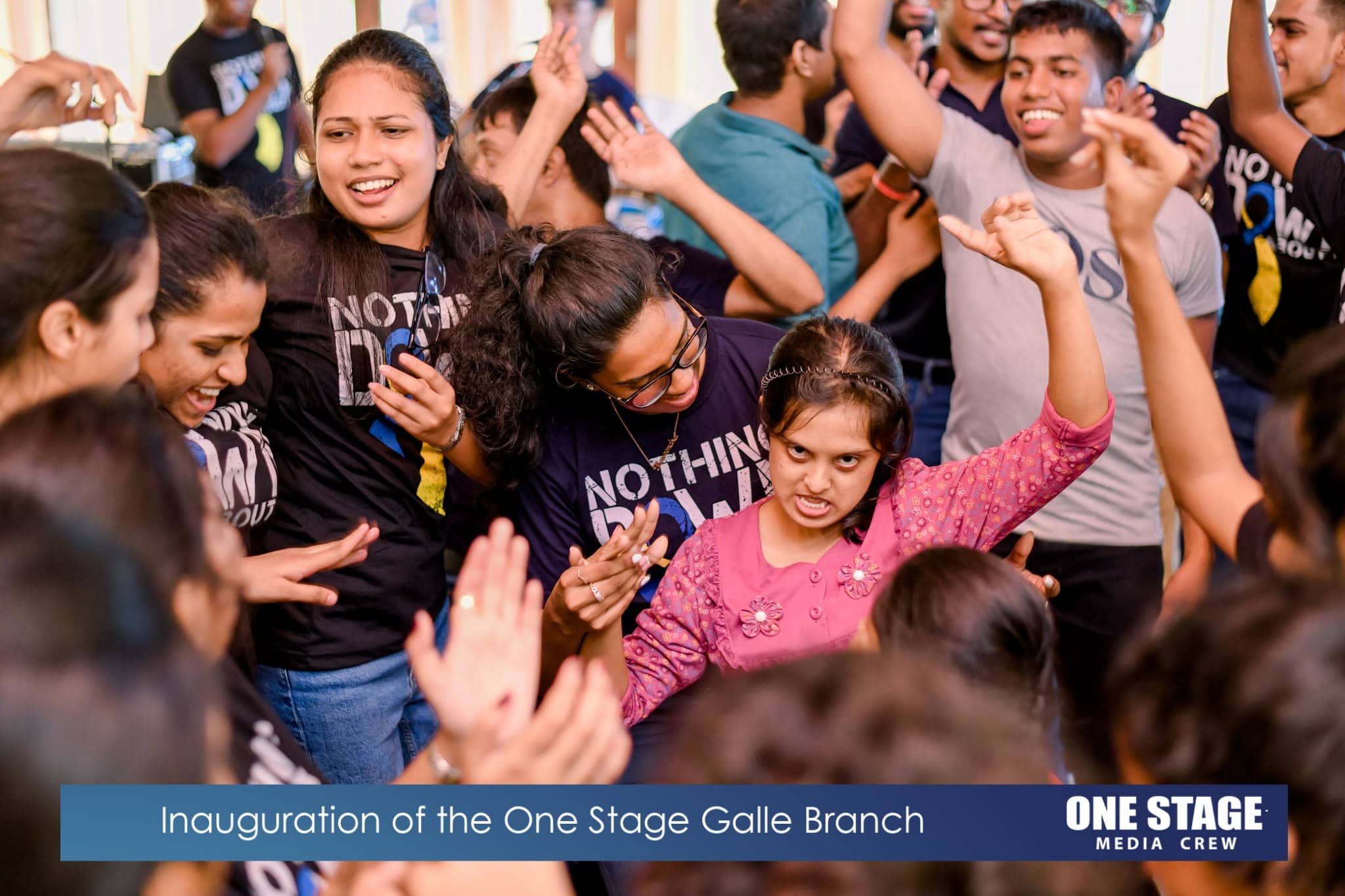 Celebrating together at a One Stage event